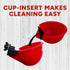 6 Pack RentACoop DIY Waterer Kit - Auto-Fill Big Cups with Inserts - Great for Chickens, Ducks, Geese, and Turkeys