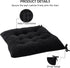 MissSoul Set 2 15.5" of Chair Cushions for Dining Chairs with Ties, Indoor Non-Slip Kitchen Chair Pad and Dining Room