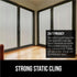 Gorilla Guard Two Way Sun Blocking Privacy Film, Frosted Decorative Bathroom Coverings, 17.5" x 78.7", Removable Static