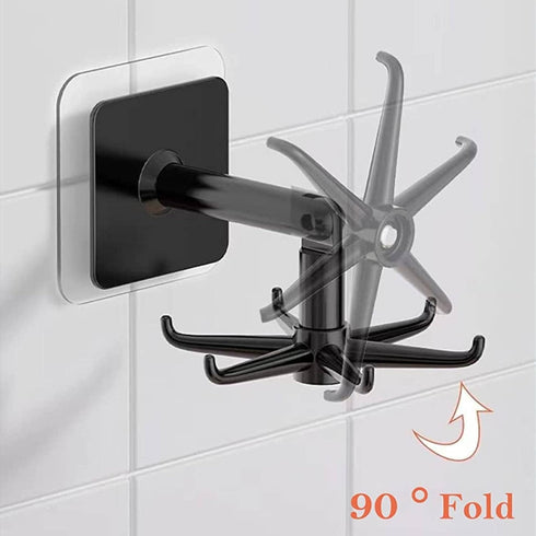YeeBeny 360 180 Water Bottle Brush Holder Degrees Rotating Folding Hook Self-Adhesive Degrees Vertical Flip Hook, Baby