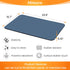 Mimore 16x24 Inch Blue Coffee Mat for Countertop, Absorbent Rubber Backed Coffee Bar Accessories