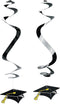Fun Express Graduation Cap Dangling Swirls (1 dozen)