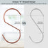 SumDirect 10pcs 4 Inch Rose Gold Flat S Hooks - Heavy Duty Stainless Steel S Shaped Hooks for Hanging