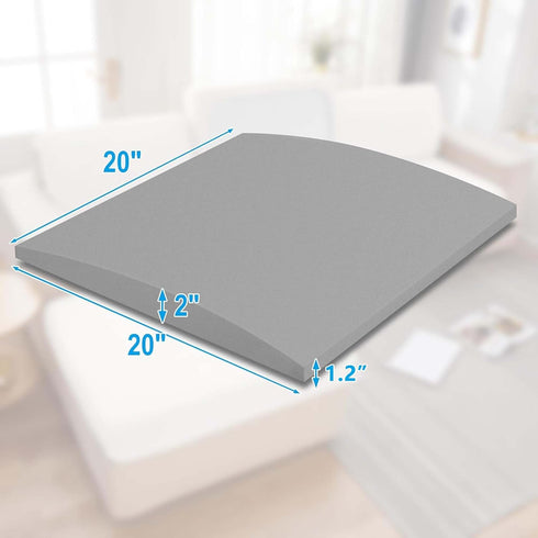 moonoom 20" 20" (2) x Foam Cushion Couch Cushion Support - Living Room Sofa Sag Support - High-Density Sag Repair
