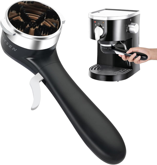 Espresso Coffee Machine Cleaning Brush, 360° Cleaning Push-Up Brush for 58mm Grouphead Barista Home Kitchen