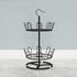 OLDRAINBOW Rack(2 Revolving Round Iron Shoe Tree Rack,Standing Circular Rotating Shoe Rack,Spinning Shoe Organizer