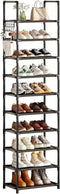 Simple Trending Tall Shoe Rack for Closet, 10 Tiers Narrow Shoe Shelf