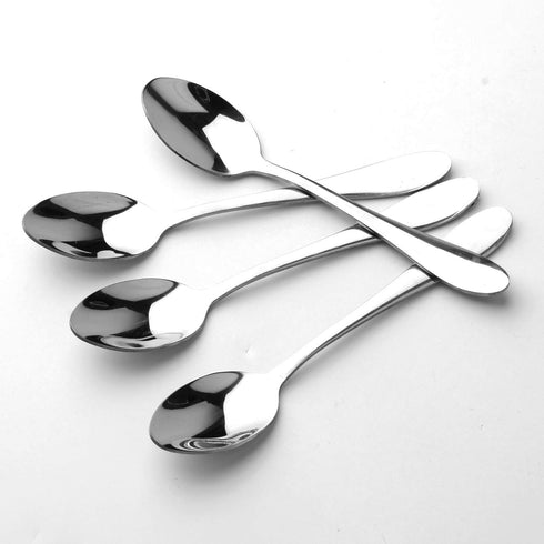 12pcs Stainless Steel Tea Dinner Server Spoon and Cake Fruit Forks, Kitchen Accessory for Wedding Party Dessert