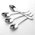 12pcs Stainless Steel Tea Dinner Server Spoon and Cake Fruit Forks, Kitchen Accessory for Wedding Party Dessert