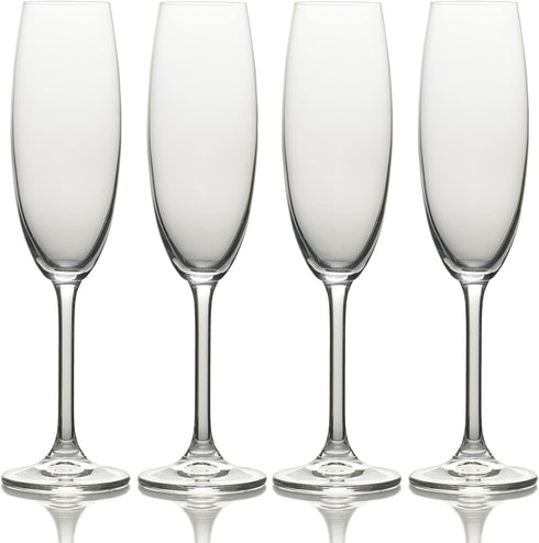 Mikasa Julie Champagne Flute, 8-Ounce, Set of 4