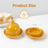 2026 17 OZ 2 Butter dish, Ceramic Small Butter Dish with Lid, NEW Original Design Mini Butter Crock Keeper with Handle