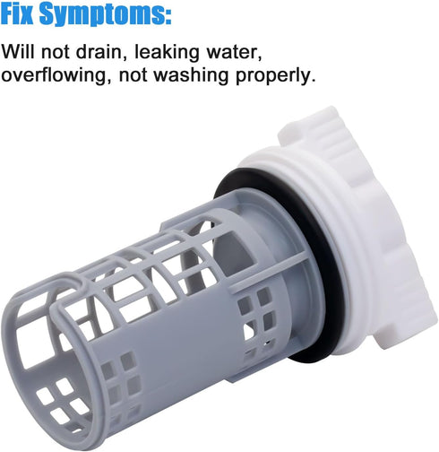 DC97-16991A Washer Drain Pump Filter, Compatible with Samsung Washing Machine WF42H5000AW, WF42H5000AW/A2