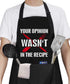 Funny Apron with 2 Pockets, Adjustable Neck Strap Cooking Apron for Christmas, Thanksgiving Gift