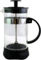 Dependable Industries Essentials 12 Ounce Glass French Press Coffee & Tea Brewer - Single Cup, 3 Cup Espresso, Compact