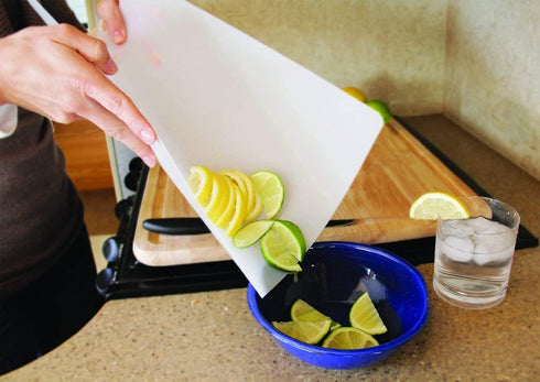 Thin Clear Flexible Plastic Cutting Board Chopping Mat 12" x 15" (6 Pack) by VIP Home Essentials