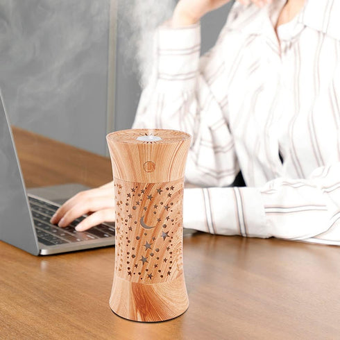 Healifty Decorative Desktop Humidifier Light, Delicate Mist Humidifier Lamp Set