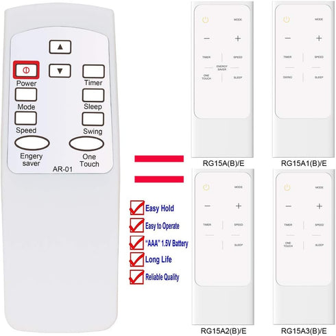 RCECAOSHAN Replacement Remote for Toshiba Air Conditioner, Compatible with Multiple Models, RAC-WK0612CRRU,
