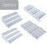 Smart Design 3 Section Plastic Spice Rack Drawer, Non-Slip Lining and Feet, BPA Free, Seasoning Jars, Makeup Storage,