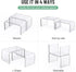 Set 2 Countertop Clear Cabinet Organizer, Shelf Organizer of for Kitchen Pantry Organizers and Storage, Display Cabinet