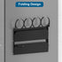 Rack,4-Slot Magnetic Spice Stanley Cup Water Bottle Holder with Paper Towel Holders and Removable Hooks