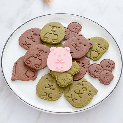Cookie Cutter Set, 6pcs Kids Cake Decoration 3D Mini Cartoon Animal Baking Tool