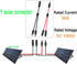 Y Solar Connector, Solar Y Branch Parallel Cable, 10AWG 45A Waterproof IP68 40CM Cable for Solar Panels