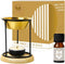 Dukhni Classic Essential Oil Burner | Brass Burner with Candle for Diffuser