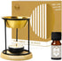 Dukhni Classic Essential Oil Burner | Brass Burner with Candle for Diffuser