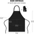 Funny Grill Aprons for Men - May The Forks Be With You, Cooking Apron for Movie Fans, Grilling Gifts for Fathers Day