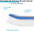 4ft 8ft 18" Swimming Pool Brush with Pole, - Pool Brush Head for Above Ground, Inground Pools, Cleaning Scrubber Tools
