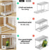 Under Sink Organizer, 2-Tier Pull-Out Cabinet Storage Baskets with Mesh Metal Sliding Drawer (1 Pack White)