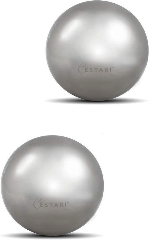 Cestari Whiskey Ball - Reusable Stainless Steel Ice Spheres, Chill Your Scotch, Vodka, Wine - Set of 2 Drink Coolers
