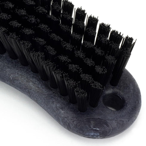 SPARTA Plastic Cutting Board Scrub Brush, 6 Inches, Black with Hanging Hole