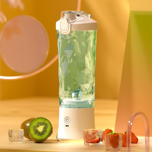 Portable Personal Size Blender for Shakes and Smoothies, 20 Oz Mini Blender for Kitchen, Home, Travel with 6 Blades
