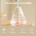 INVODA Mini Humidifiers, 260ml USB Personal Cool Mist Humidifier with Night Light, White