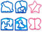 6 Pack Sandwich Cutters and Bread Crust Shape Remover for Kids, Cute Animals Shapes Toast Mould DIY Slicer Kit