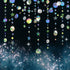 Cheerland Iridescent Star Garland Decorations, Holographic Hanging Stars Moon Party Decoration for Galaxy Birthday,