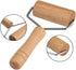 Lasenersm 1 Piece 9.5cm Wide Wooden Pastry Pizza Roller Brayer for Baking and 5D Diamond-Paint Art