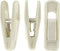 Velvet Hangers Clips, 20 Pack Ivory Pants Hanger Clips, Strong Clips for Thin Felt Hangers