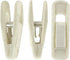 Velvet Hangers Clips, 20 Pack Ivory Pants Hanger Clips, Strong Clips for Thin Felt Hangers