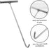 T-Hook Water Meter Key, Heavy Duty Manhole Cover Lifting Tool, Stainless Steel Jack Vault Door Hooks