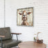 20 20 Inch Farmhouse Goat Wall Art Framed: Animal Portrait Print Decor Rustic Wood Nursery Painting Picture Funny Farm