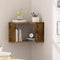 Floating Corner Shelf, 2-Tier Floating Shelf for Wall, Wood Floating Book Shelf