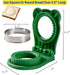 Uncrustable Sandwich Maker, 3.7 Inch Pocket Circle Shape Sandwich Cutter and Sealer for Kids Lunchboxes (Green)