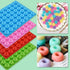 Newk Mini Donut Silicone Candy Mold - 4 Packs 48-Cavities Gummy Ring Molds with 2 Droppers, Nonstick Food Grade Mold