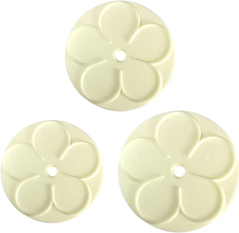 PME JEM Easy Rose Fondant Cutters - Set of 3, Standard, White