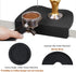 Espresso Tamper Mat - Food Safe Silicone Coffee Corner Tamping Mat, Anti-Slip Holder Pad for Barista Tool, Small-Black