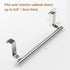 Stainless Steel Over Door Towel Rack Bar Holders, 2 Pack for Universal Fit on Over Cabinet Doors (Silver)