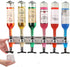 6-Bottle Wall Mounted Liquor Alcohol Dispenser for Bar/Home Party Use Fit Wine Cocktail Alcohol Drink Beverage Juice