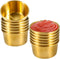 Ramekin Sauce Dipping Bowl Mini Sauce Cups, Pudding Condiment Cups for Home Party Restaurant (Golden 12PCS 60ml)